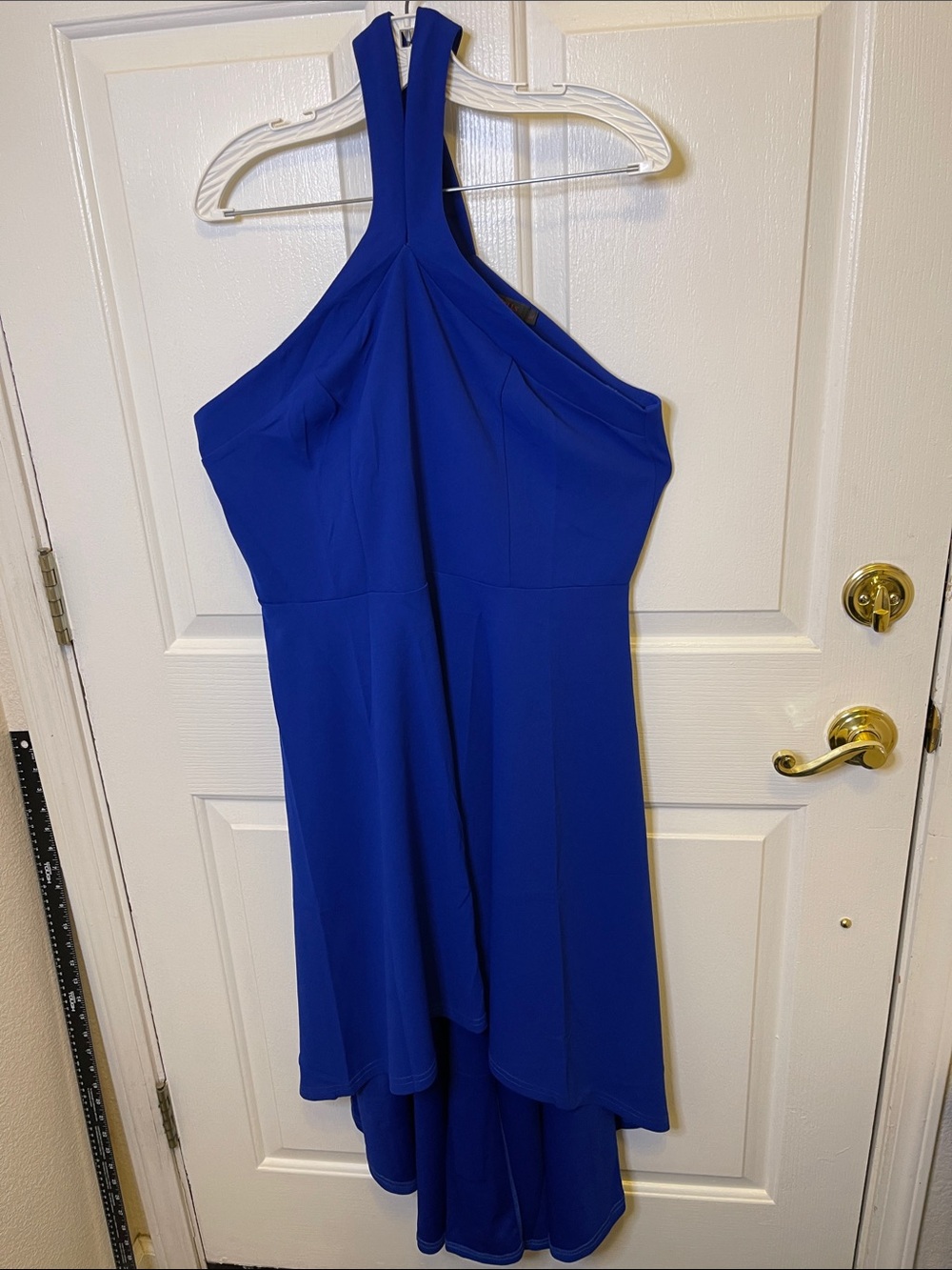 Dress Tells Every Dress Tells A Story Royal Blue Halter High-Low Dress